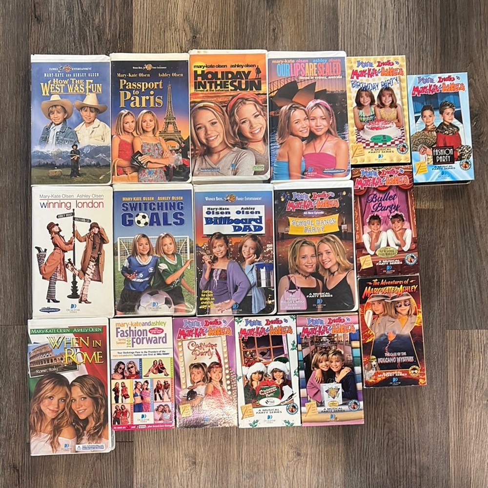 Mary Kate and Ashley VHS Tape Collection